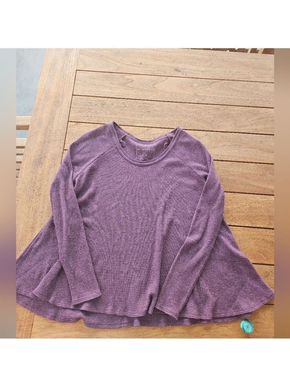 We The Free M Women's Long Sleeve Thermal Maroon Top